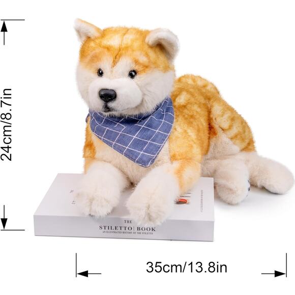 Puppy Stuffed Animal Soft Plush Toy Cute Dog Plush Shiba Inu Gift for Kids - Picture 2 of 9